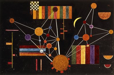 Netwerk gezien van Boven, No.231; Geflecht von Oben, No. 231 door Wassily Kandinsky