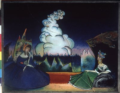 Witte wolk door Wassily Kandinsky