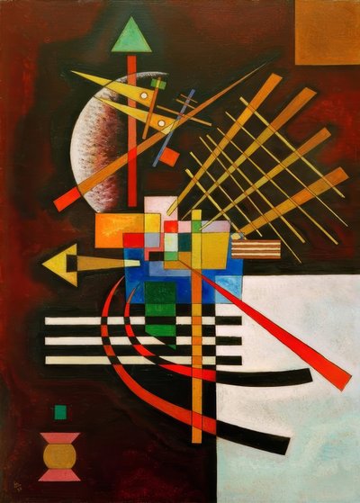 Boven en links door Wassily Kandinsky