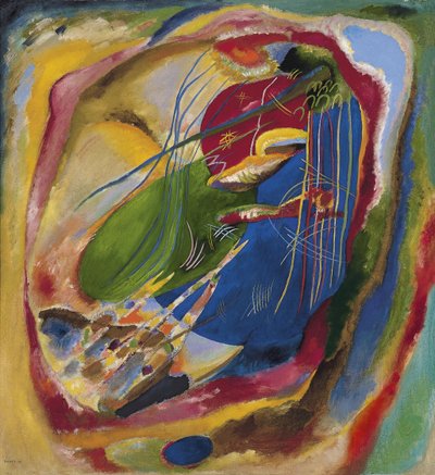 Schilderij met Drie Vlekken, Nr. 196 door Wassily Kandinsky
