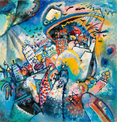 Rode plein door Wassily Kandinsky