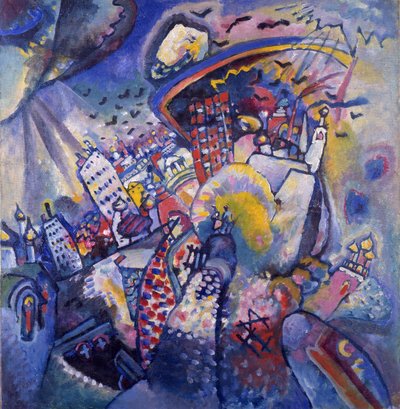 Rode Plein, 1916 door Wassily Kandinsky