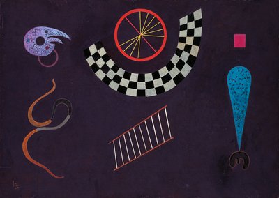 Lint met vierkanten door Wassily Kandinsky