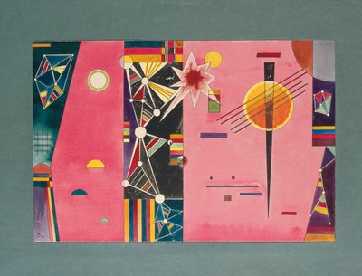 Roodkapje; Rosa Rot door Wassily Kandinsky