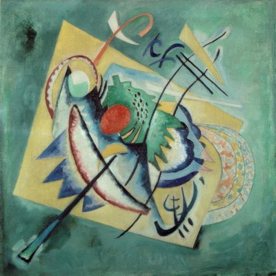 Rood Ovaal door Wassily Kandinsky