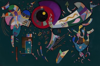 Rondom de cirkel door Wassily Kandinsky