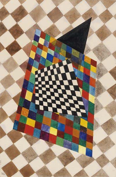 Vierkant, 1925 door Wassily Kandinsky