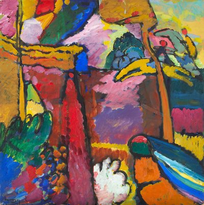 Studie voor Improvisatie V door Wassily Kandinsky