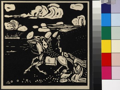 Les Chevaliers door Wassily Kandinsky
