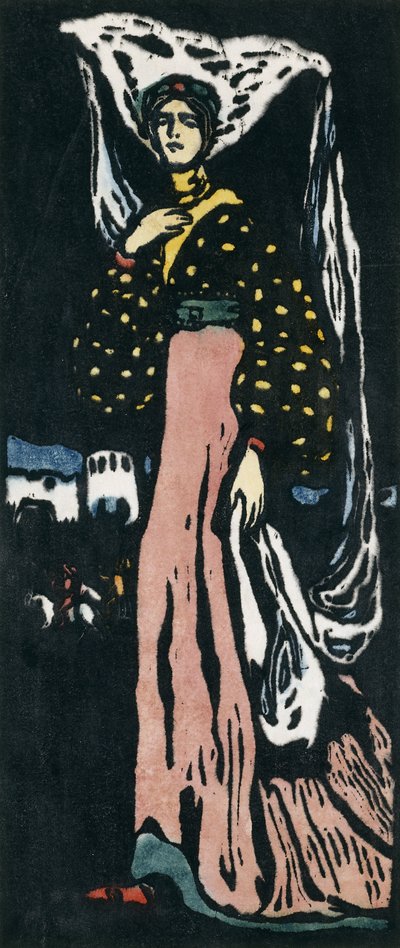 De Nacht - Grote Versie door Wassily Kandinsky