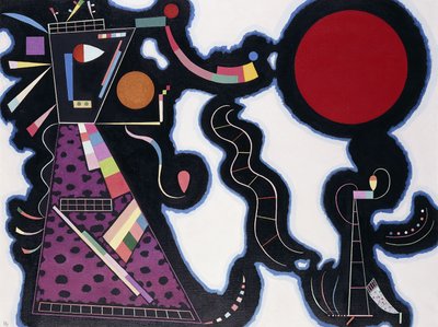 De rode cirkel door Wassily Kandinsky