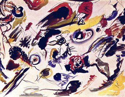 De eerste abstracte aquarel door Wassily Kandinsky