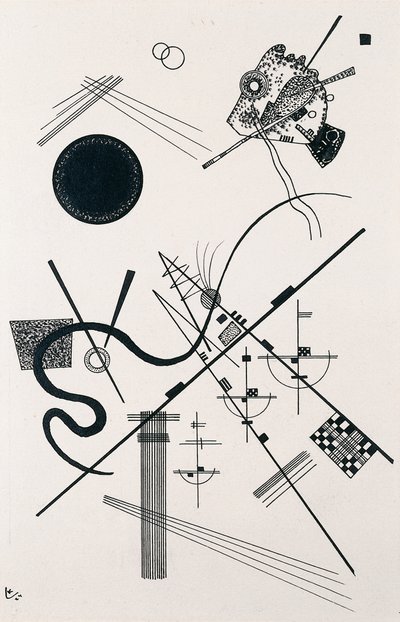 Zonder titel (Dessin 4) door Wassily Kandinsky