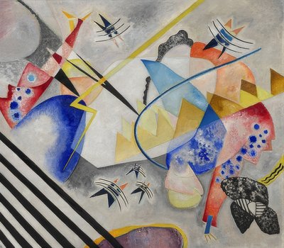 Wit centrum. 1921 door Wassily Kandinsky