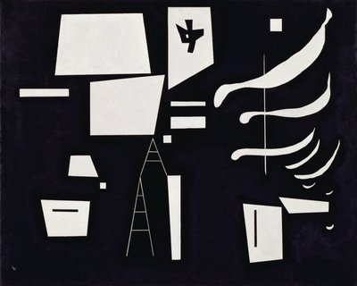 Wit - Zacht en Hard Maart door Wassily Kandinsky