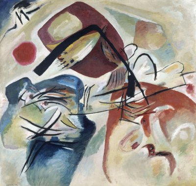 Met de Zwarte Boog door Wassily Kandinsky