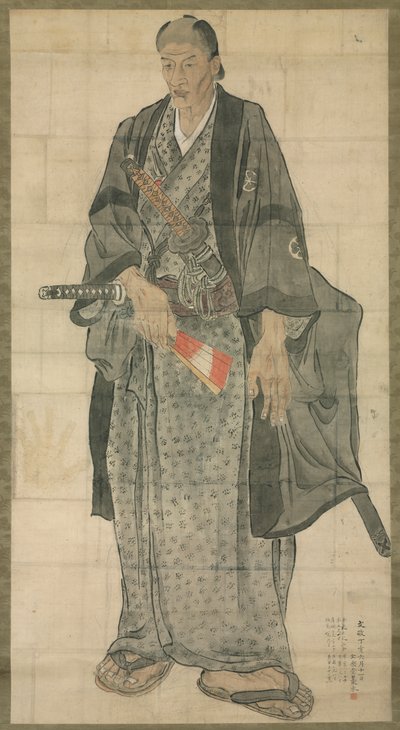 Portret van Ōzora Buzaemon door Watanabe Kazan