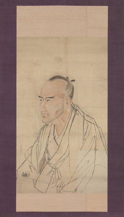 Schets voor het portret van Tachihara Suiken, 19e eeuw door Watanabe Kazan