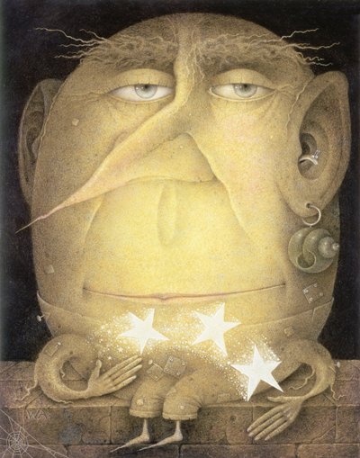 Catch a Falling Star (potlood en kleurpotlood op papier) door Wayne Anderson