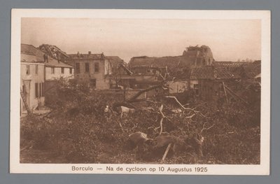 Borculo na de cycloon op 10 augustus 1925 door Weenenk and Snel