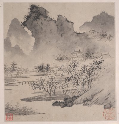 Acht liederen van de Xiao en Xiang rivieren door Wen Zhengming