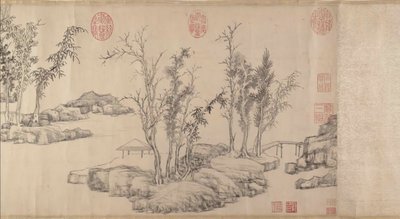 Zomerverblijf in het Oostelijke Bos, dateerbaar voor 1515 door Wen Zhengming