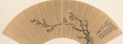 Pruimenbloesems, gedateerd 1670 door Wen Zhi
