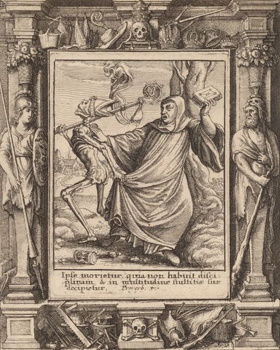 Abt door Wenceslaus Hollar