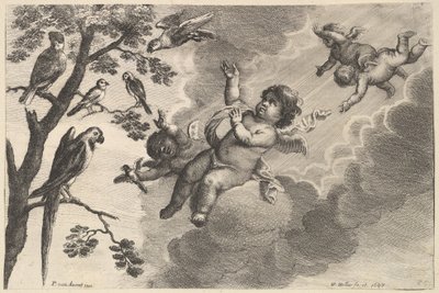 Lucht De Vier Elementen, ca. 1647 door Wenceslaus Hollar