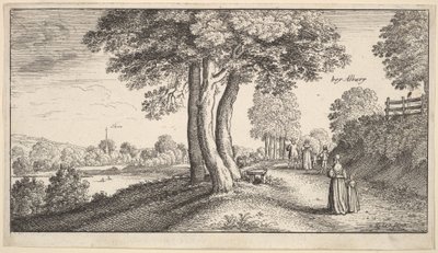 Albury, 1625-77 door Wenceslaus Hollar