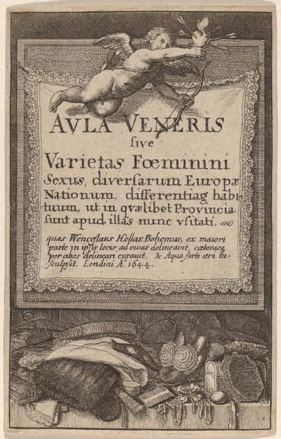 Aula Veneris: Titelpagina door Wenceslaus Hollar