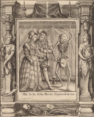 Bruidsparen, 1651 door Wenceslaus Hollar