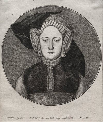 Catherine van Aragon door Wenceslaus Hollar