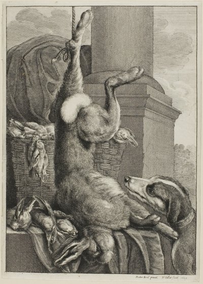 Dode haas door Wenceslaus Hollar
