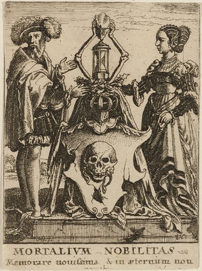 Wapenschild van de Dood door Wenceslaus Hollar