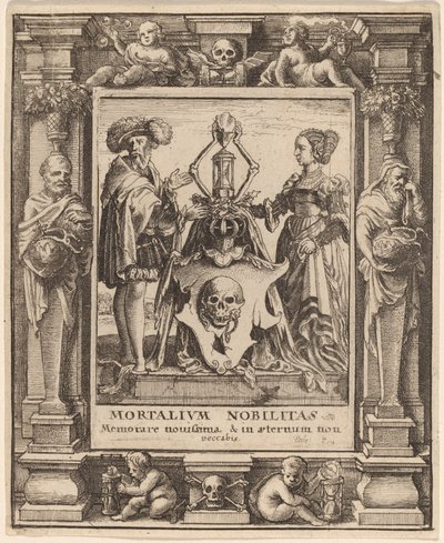 Doodswapen door Wenceslaus Hollar