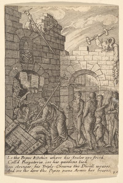 Nederdaling ter Hel door Wenceslaus Hollar