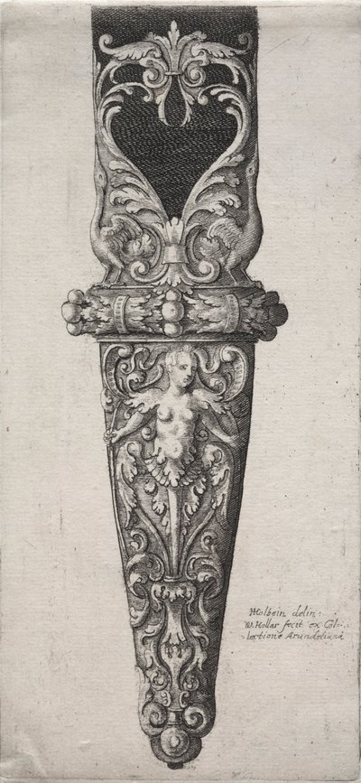 Ontwerp voor Dolkschede door Wenceslaus Hollar