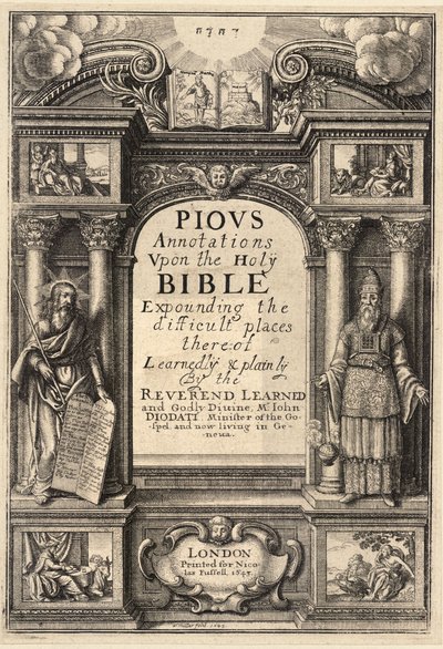 Diodati. Vrome annotaties door Wenceslaus Hollar