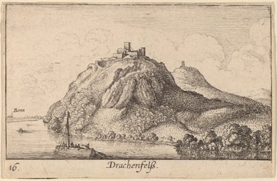 Drachenfels door Wenceslaus Hollar