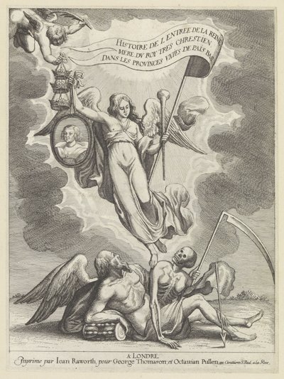 Faam overwint de tijd en de dood door Wenceslaus Hollar
