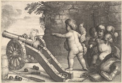 Vuur De Vier Elementen, 1647 door Wenceslaus Hollar
