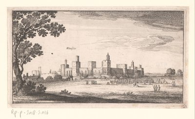 Gezicht op Windsor Castle door Wenceslaus Hollar