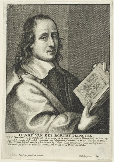 Hendrik van der Borcht de Jongere door Wenceslaus Hollar