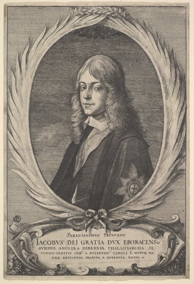 James, hertog van York door Wenceslaus Hollar