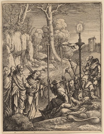 Jezus confronteert zijn tegenstanders door Wenceslaus Hollar