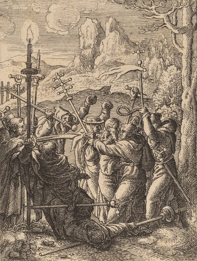 Jezus Gevangen door Wenceslaus Hollar