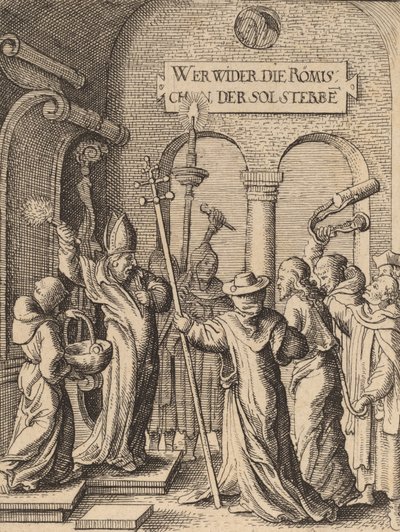 Jezus voor Kajafas door Wenceslaus Hollar