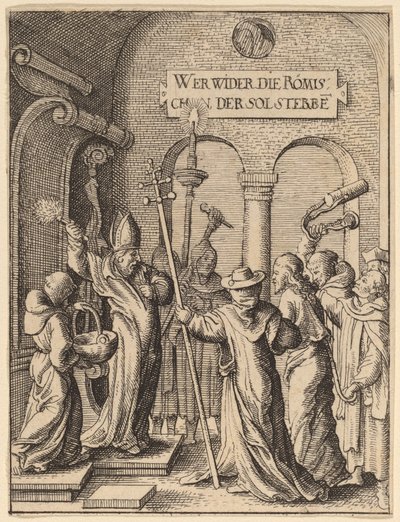 Jezus voor Kajafas door Wenceslaus Hollar