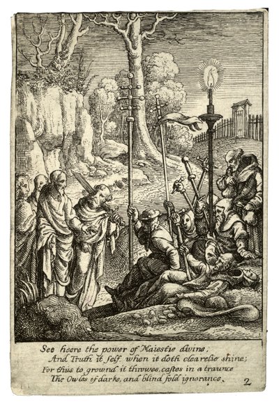 Jezus confronteert zijn tegenstanders door Wenceslaus Hollar